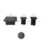 Hanah Home Juego de mesa de centro Blues - Black